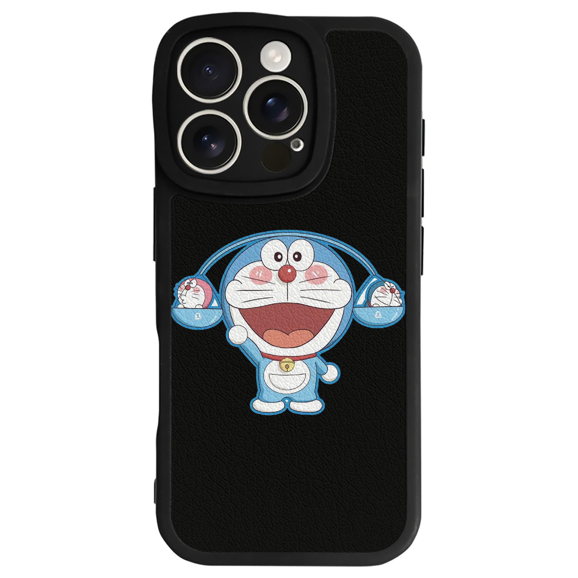 （画像用） ドラえもん Doraemon 【iPhone 16シリーズ対応】シリコンスマホケース（レザー調） 材質：シリコン